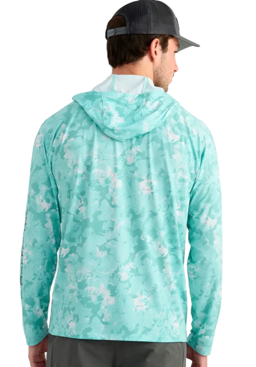 Huk Airweight KC Printed Hoodie Caicos