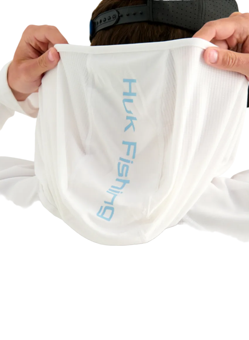 Huk Icon LS Hoodie White