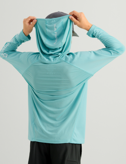 Huk Kid's Icon LS Hoodie Marine Blue 2