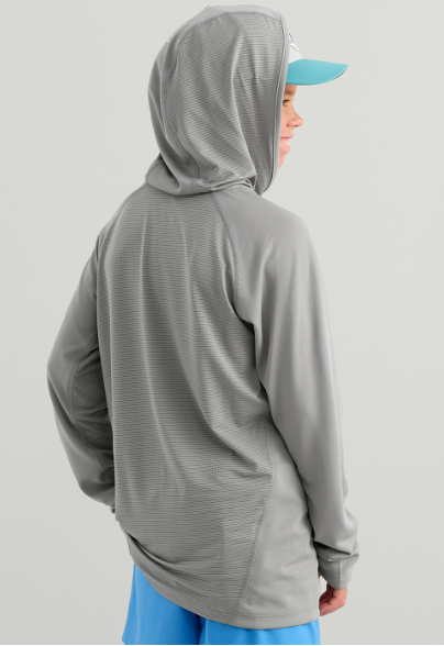 Huk Kid's Icon LS Hoodie Sharkskin