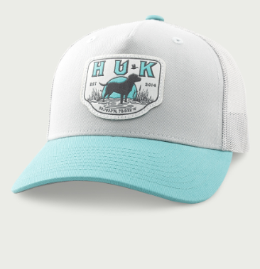 Huk Kid's Lab Patch Trucker Hat Marine Blue