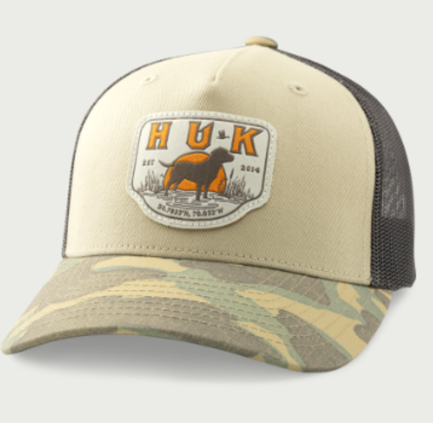 Huk Kid's Lab Patch Trucker Hat Starfish