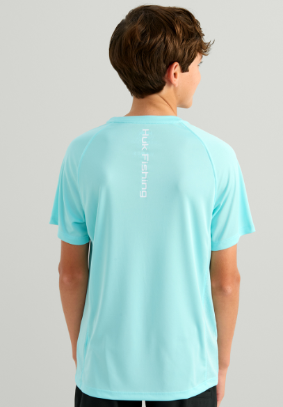 Huk Kid's Pursuit SS Crew Shirt Caicos