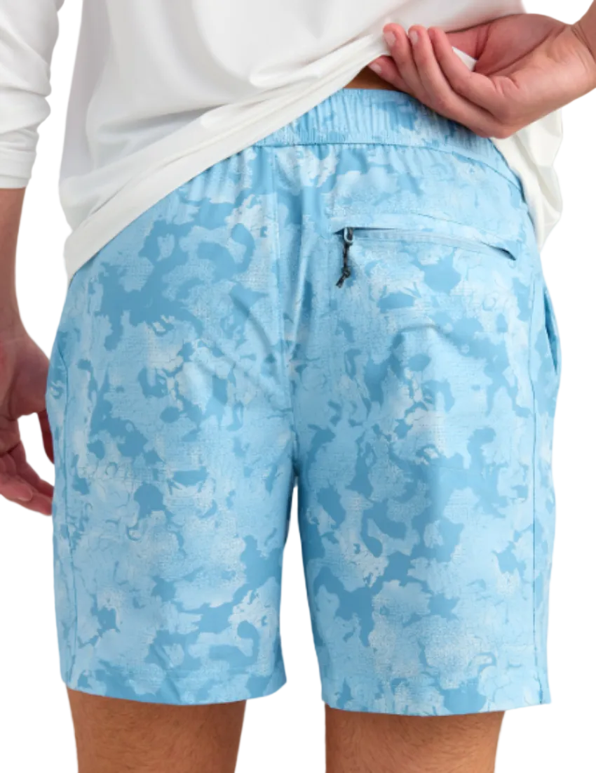 Huk Men's Airweight KC Printed Shorts Cerulean