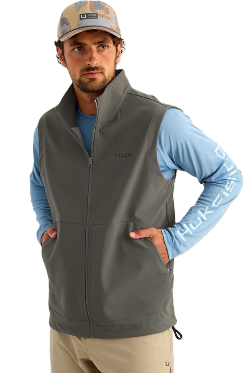 Huk Men's Breaker Vest Dark Shadow
