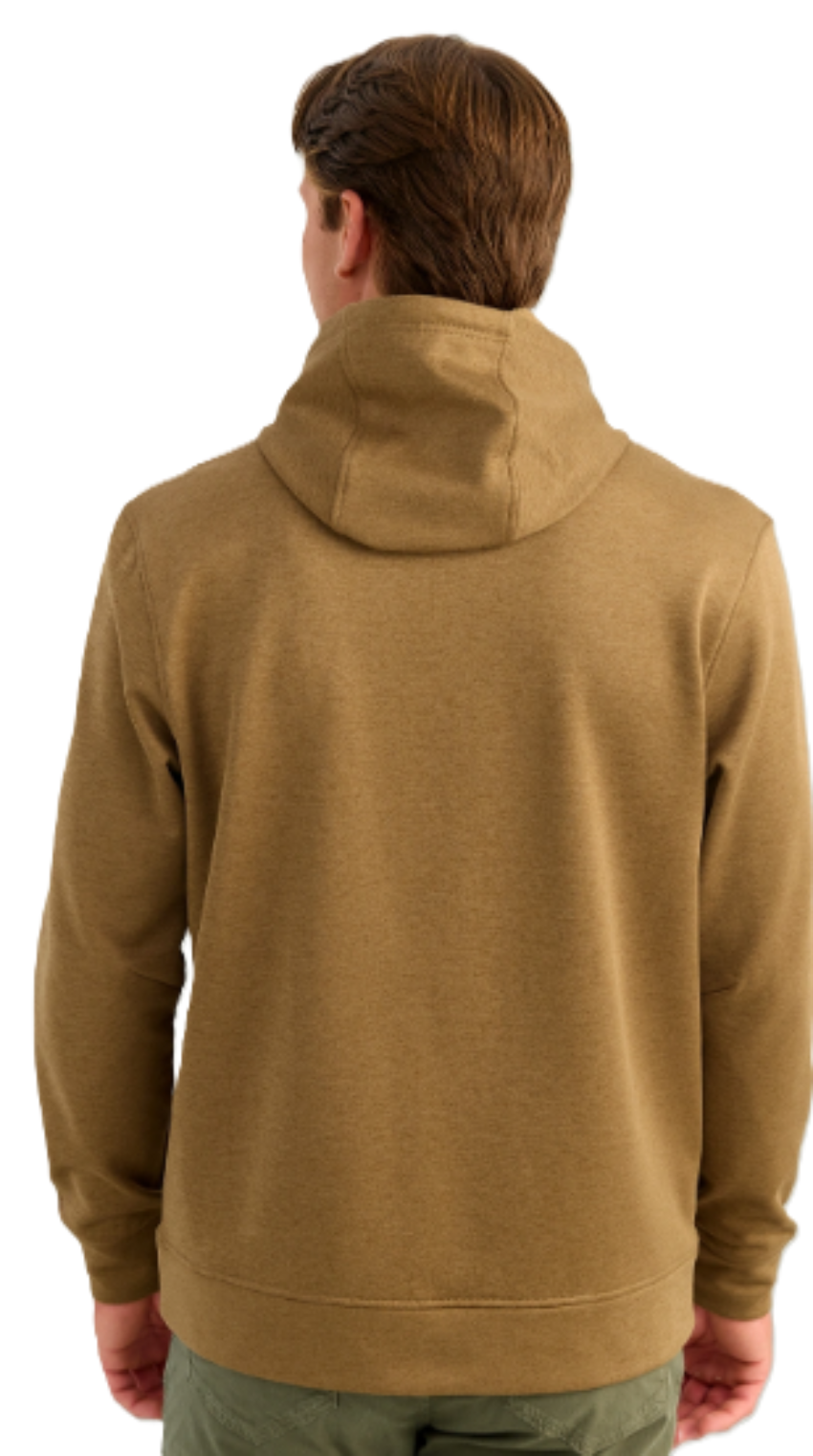 Huk Men's Coldfront Fleece Hoodie Saltmarsh Heather