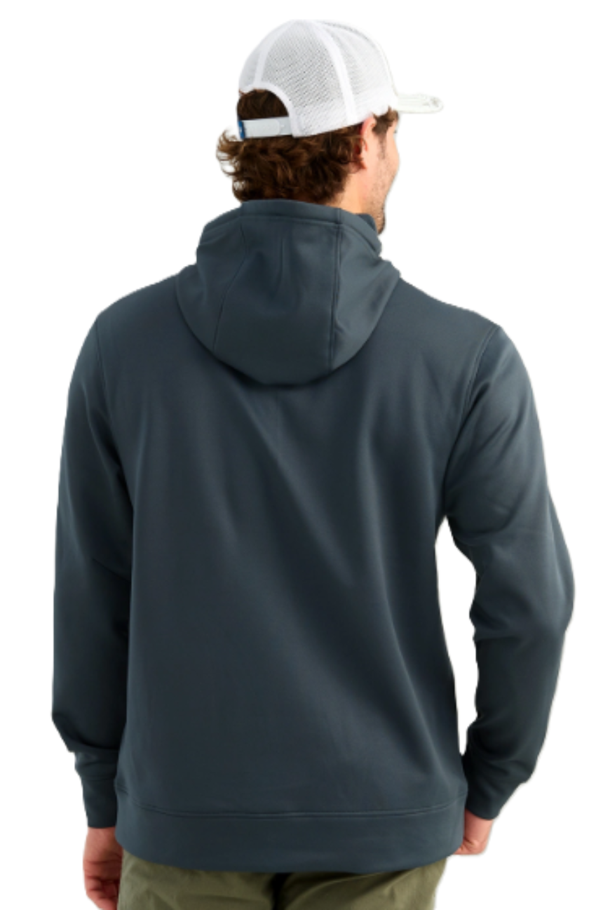 Huk Men's Coldfront Fleece Hoodie Sea Storm