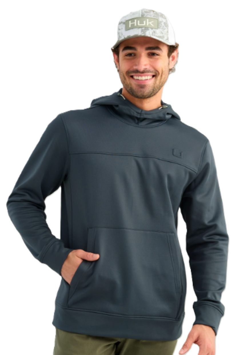 Huk Men's Coldfront Fleece Hoodie Sea Storm