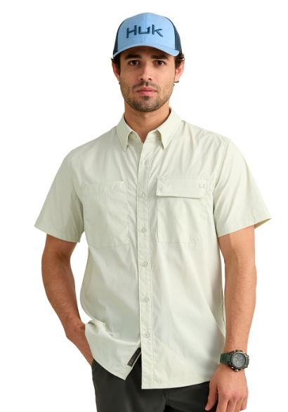 Huk Men's Icon SS Shirt Pale Algae