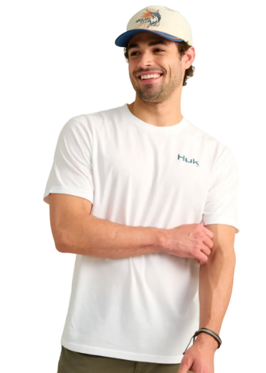 Huk Men's KC Americana SS Tee White