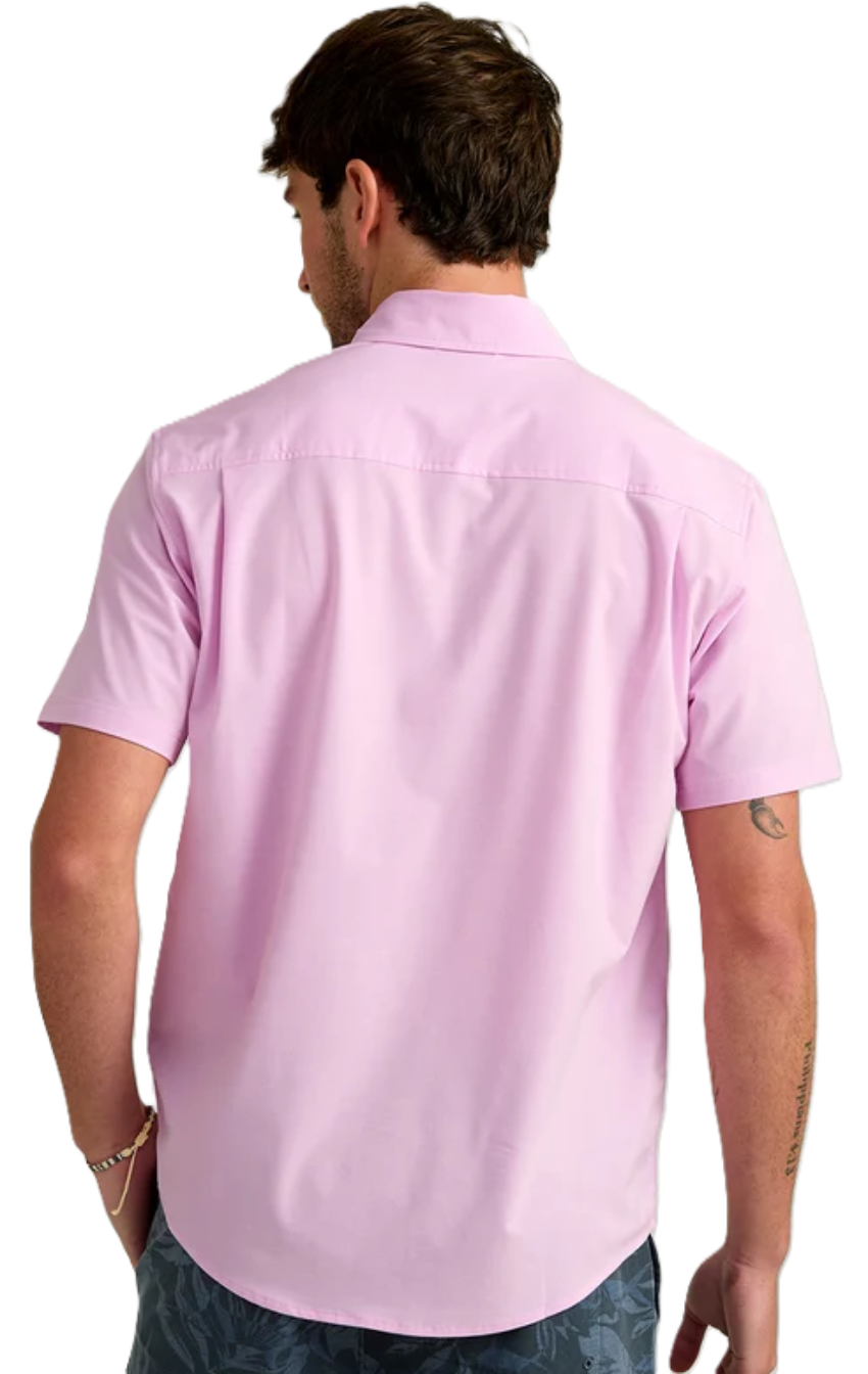 Huk Men's Kona Button-Down SS Shirt Oleander

