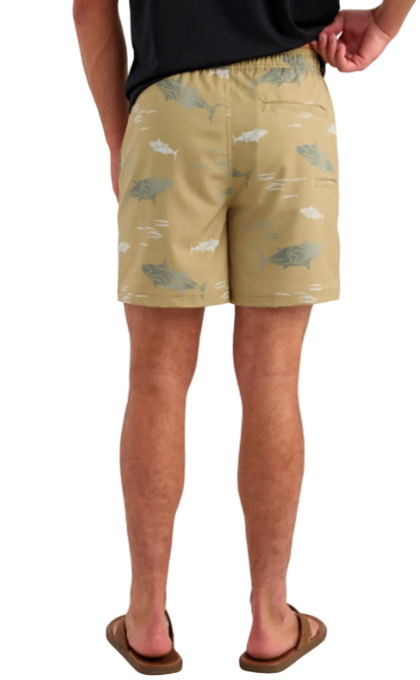 Huk Men's Pursuit Printed Volley Shorts Starfish
