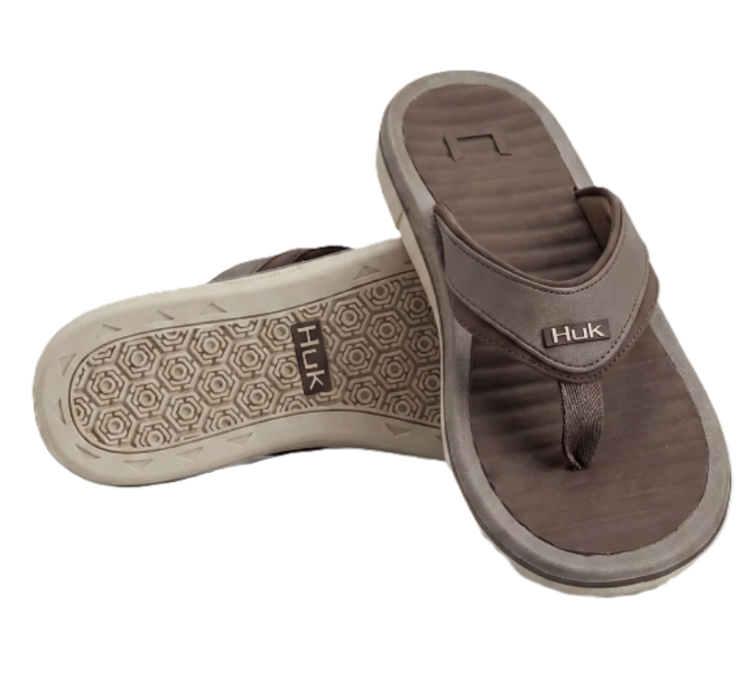 Huk Men's Rogue Island Performance Flip-Flop Mud