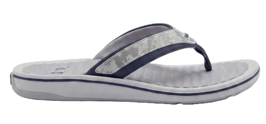 Huk Men's Rogue Island Performance Flip-Flop Sharkskin Estuary Camo