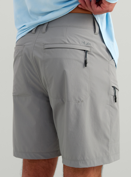 Huk Men's Watershed Fishing Shorts Sharkskin