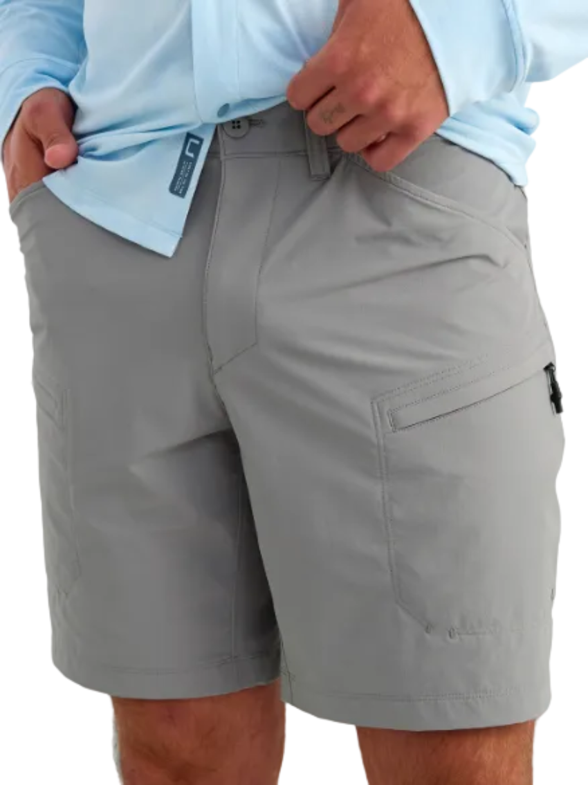 Huk Men's Watershed Fishing Shorts Sharkskin