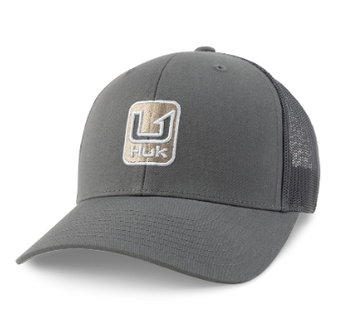 Huk Stacked U Trucker Hat Volcanic Ash