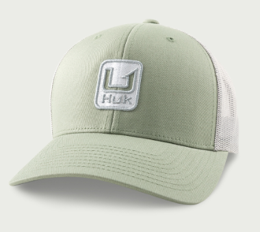 Huk Stacked U Trucket Hat Seagrass