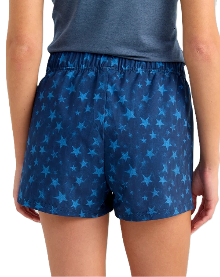 Huk Women's Americana Isla Shorts Navy Stars