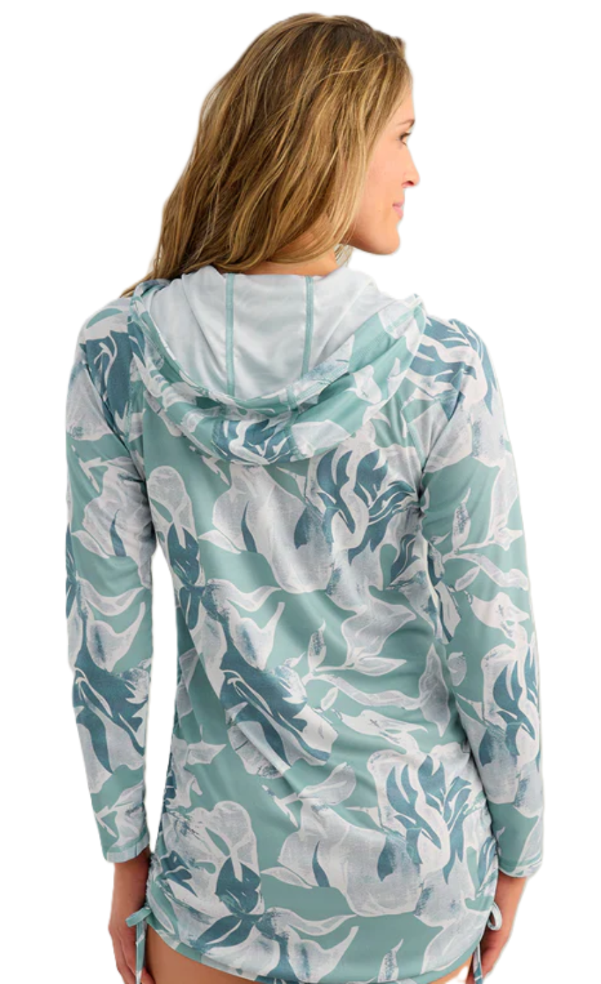Huk Women's Pursuit Cover-Up Dress Reefline Petal Breeze