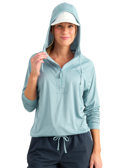 Huk Women's Pursuit Novelty Top Blue Shadow