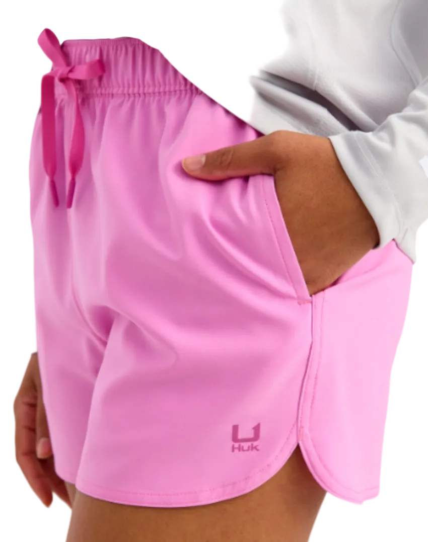 Huk Women's Pursuit Volley Shorts Bright Pink