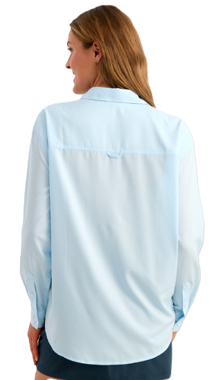 Huk Women's Tide Point LS Shirt Coastal Drift
