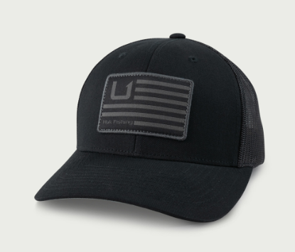 Huk and Bars Trucker Hat Black