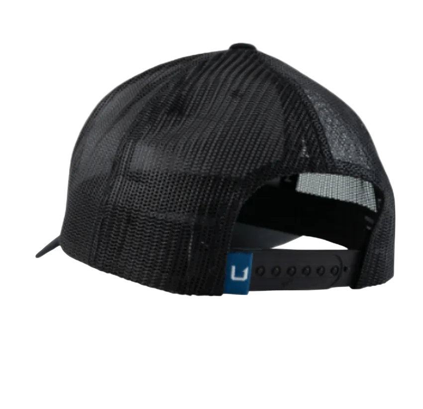 Huk and Bars Trucker Hat Black