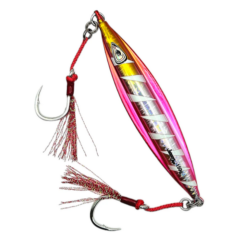 JOHNNY JIGS Torpedo Glider UFO Guava Glow Slow Pitch Jig