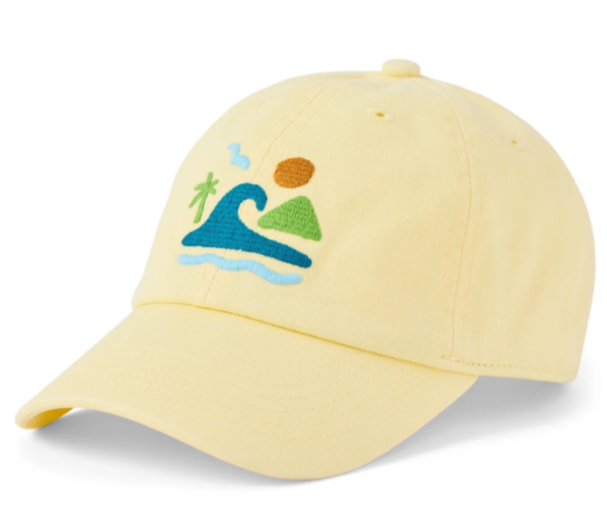 Life Is Good Kids The Beach Kids Chill Cap Sandy Yellow
