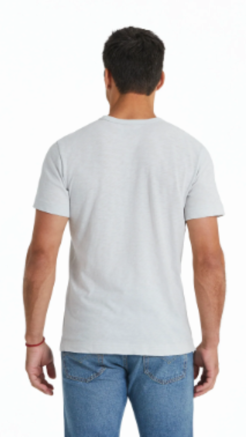 Life Is Good Men's Solid Slub Slim Fit Pocket Tee Fog Gray