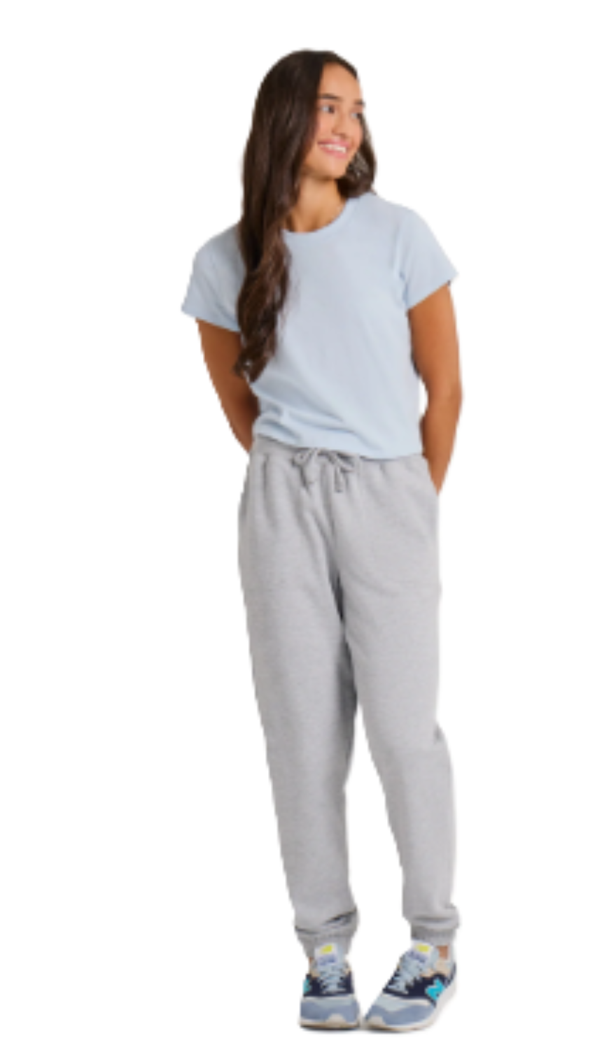 Life Is Good Women's Solid Good Vibes Fleece Jogger Heather Gray