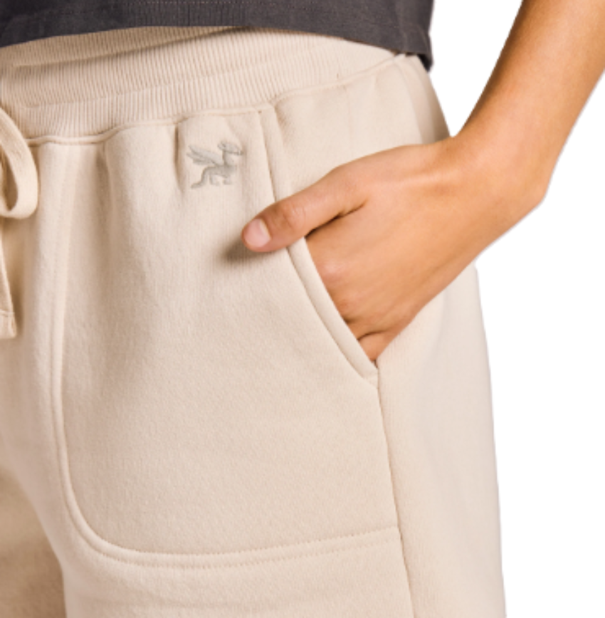 Life Is Good Women's Solid Good Vibes Shorts Birch White