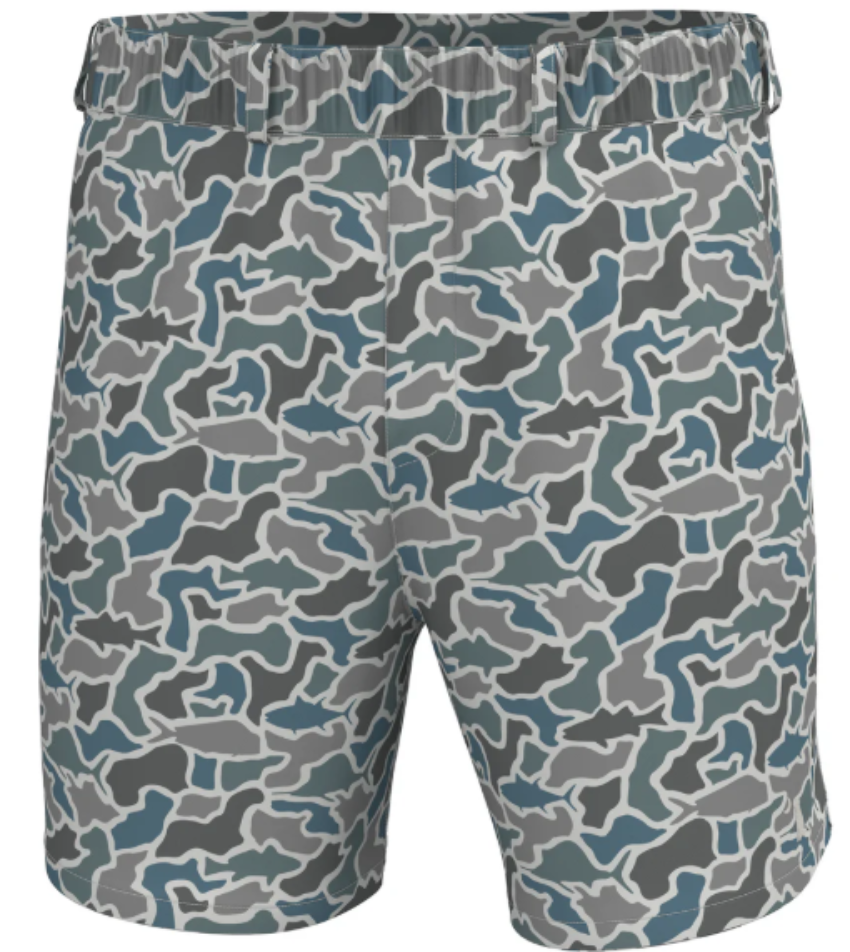 Local Boy Boy's Volley Shorts Fish Camo