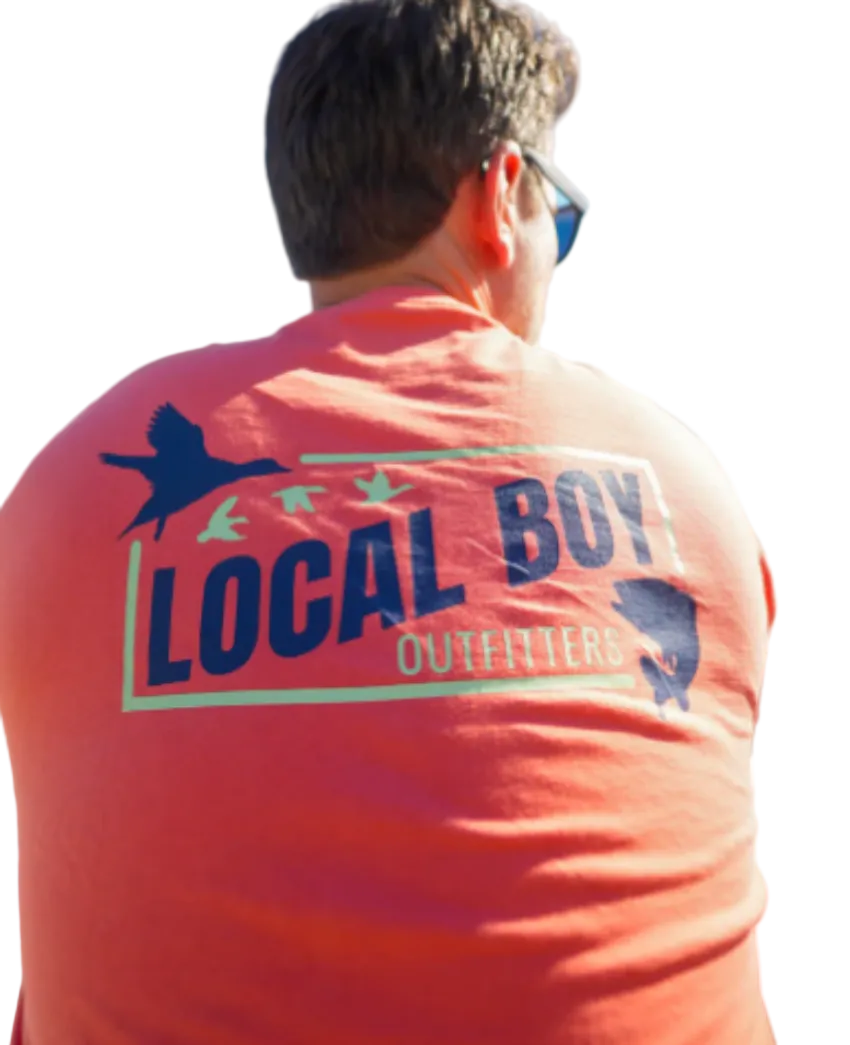 Local Boy Men's Cast and Blast 2.0 SS Tee Coral