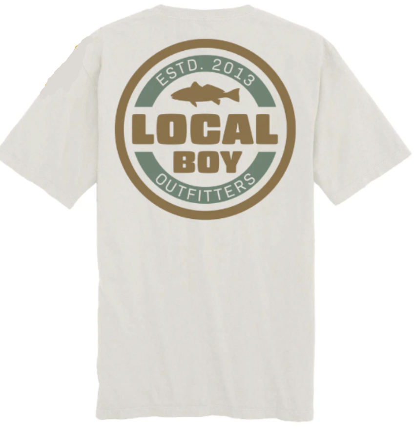 Local Boy Men's Classic Red SS Tee Silver