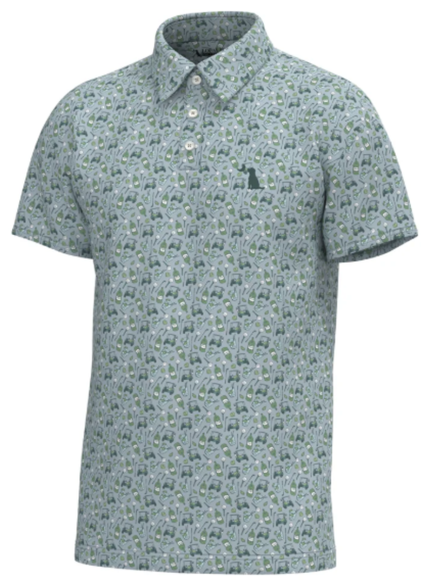Local Boy Men's Dirty Myrtle Polo Tipsy on the Green
