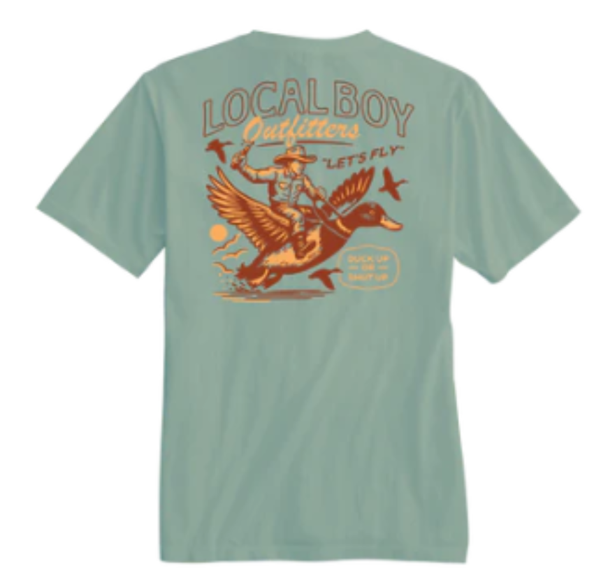 Local Boy Men's Duck Up SS Shirt Bay