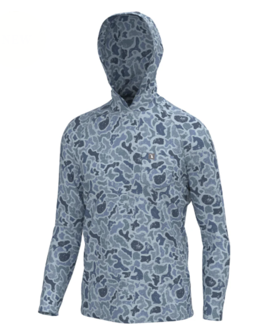 Local Boy Men's Heather Blend Hoodie Distressed LCF Cobalt