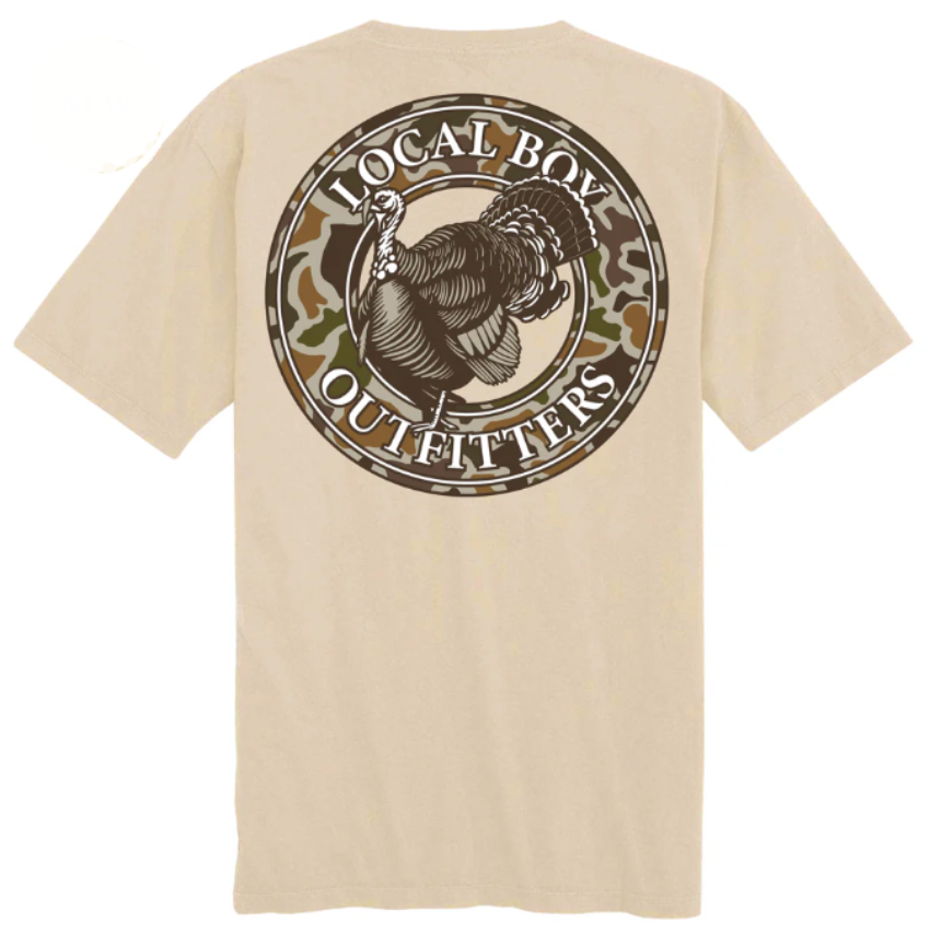 Local Boy Men's Original Vintage Turkey SS Tee Latte