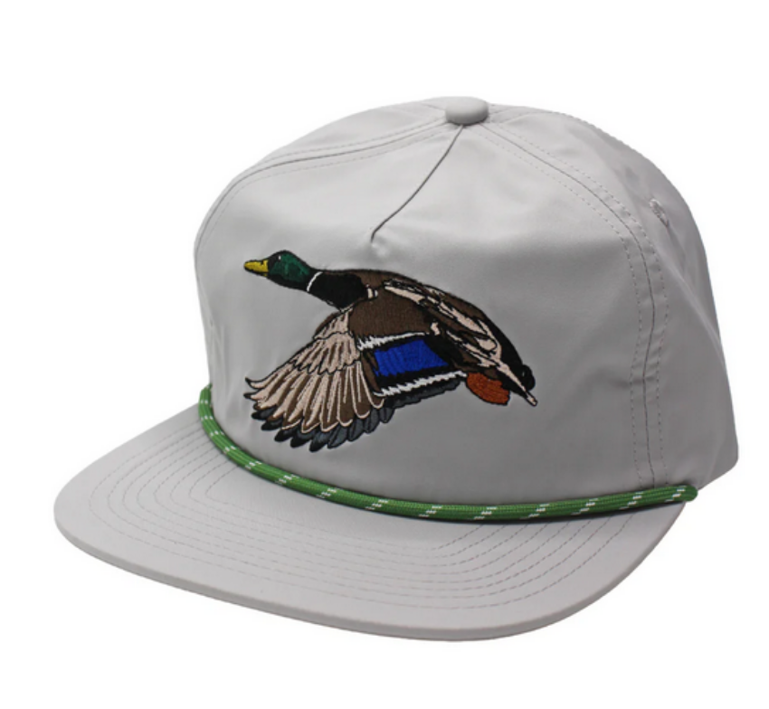 Local Boy Mr. Mallard Low-Profile Rope Hat Grey