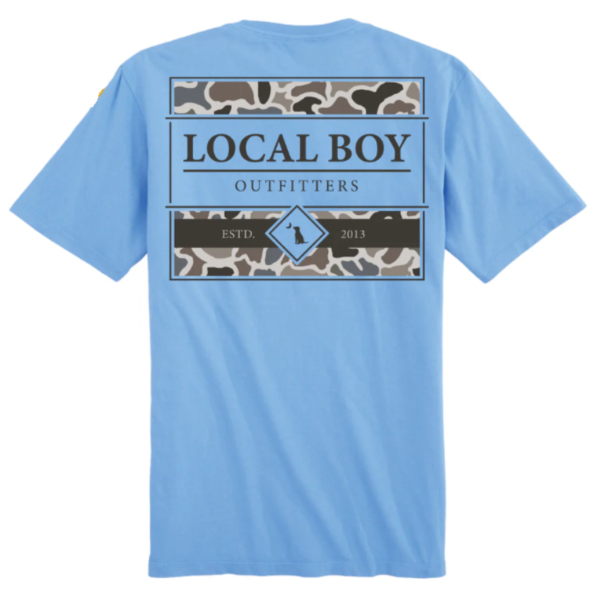 Local Boy Toddler LCF Framed Fill SS T-Shirt Washed Denim