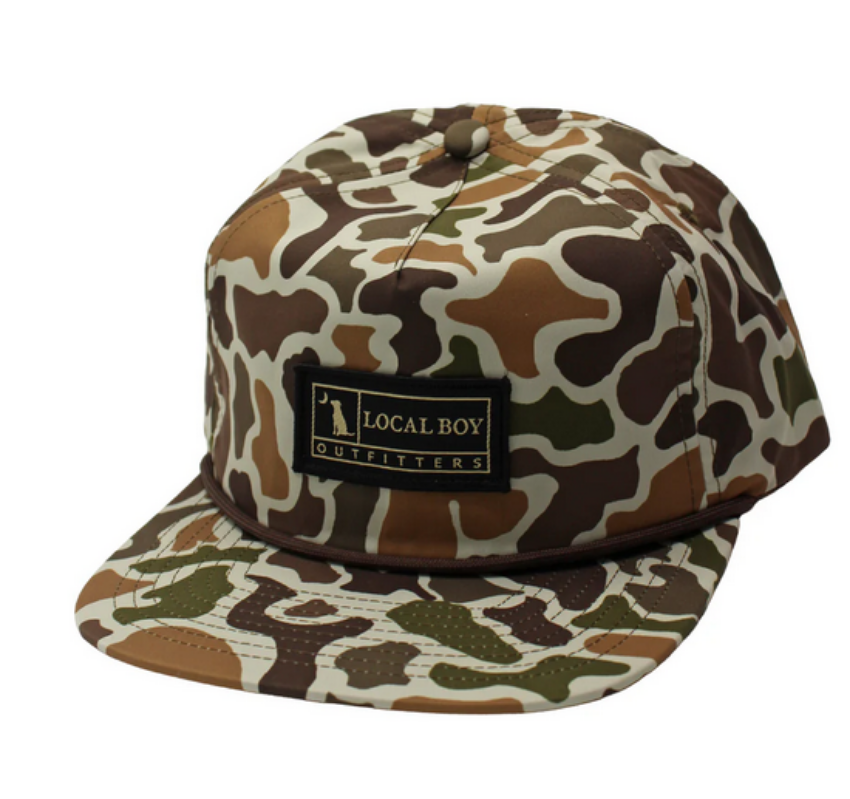 Local Boy Woven Label Low Profile Rope Hat Camo