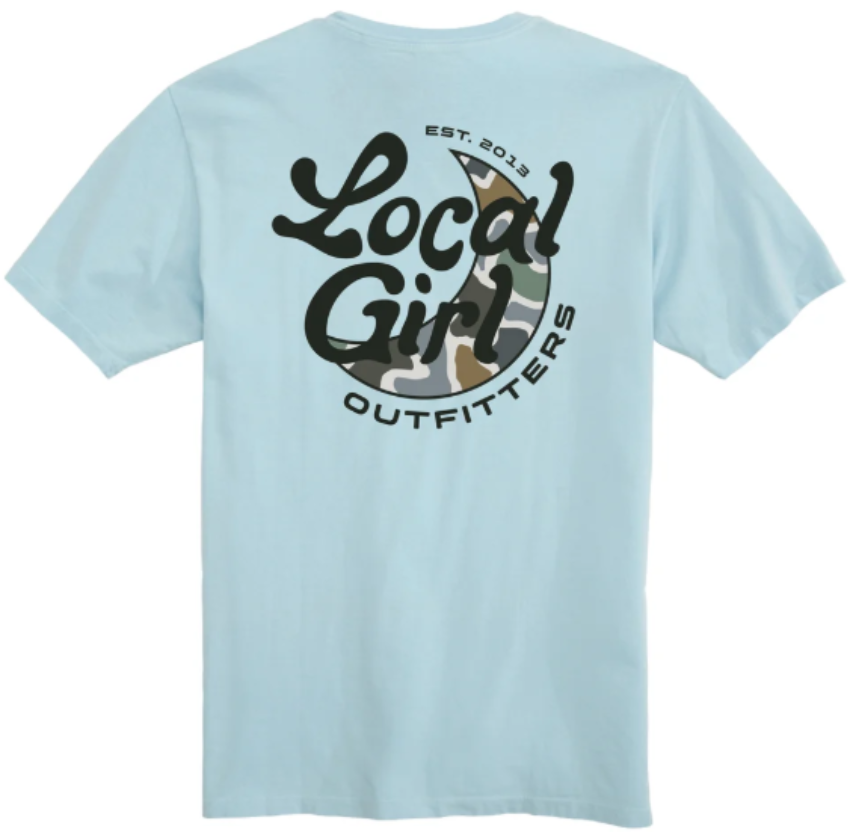 Local Girl Bluff Groovy Moon SS Shirt Chambray