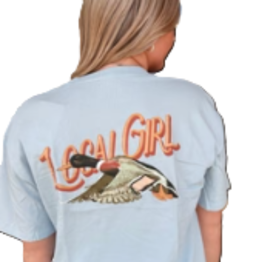Local Girl Flying Fowl SS Shirt Chambray