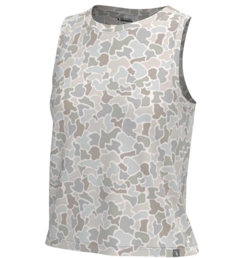 Local Girl Women's Muscle Tank 2.0 Forest Camo Saltwater