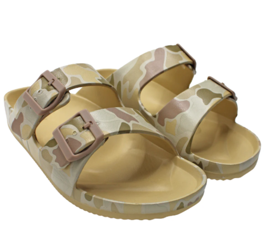 Local Girl Women's Rubber Slides Forest Camo Desert