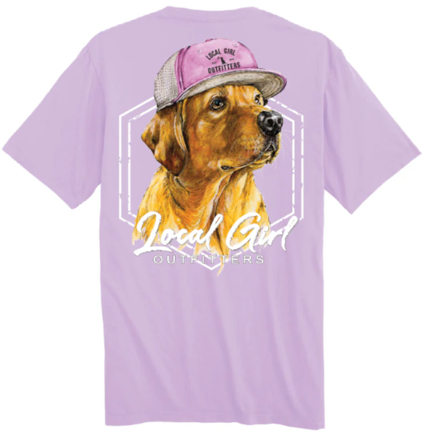 Local Girl Youth Lab in Hat T-Shirt Orchid