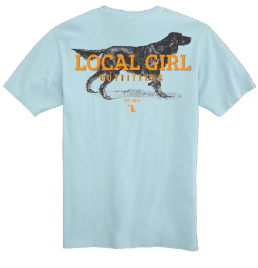 Local Girl Youth Setter on Point T-Shirt Chambray